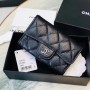 *Superior* Chanel Caviar Quilted Flap Card Holder Wallet