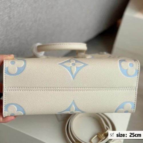 Louis Vuitton OnTheGo PM Latte/Candy Blue