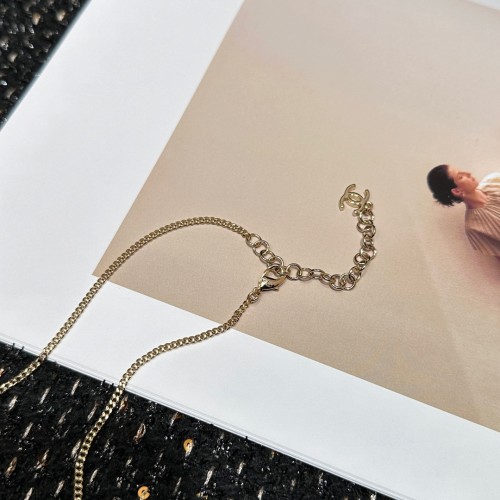 Chanel CC Pearl Pendant Necklace