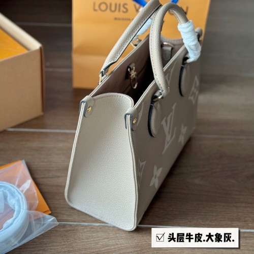 Louis Vuitton Empreinte Monogram Onthego PM Tourterelle Beige