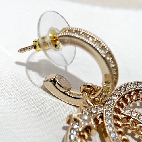 Chanel CC Dangle Earrings