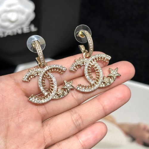 Chanel CC Dangle Earrings