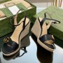 Gucci Aitana Espadrille Wedge Sandal