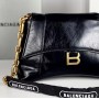 Balenciaga Downtown Small Shoulder Bag With Chain in Black