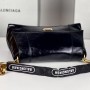 Balenciaga Downtown Small Shoulder Bag With Chain in Black