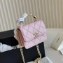 *Sale* Chanel Mini Flap Bag with Top Handle - Pink