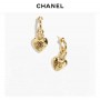 Chanel Heart Shape Pendant Earrings