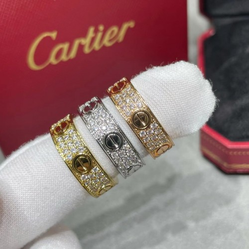 Cartier Pave Diamond Love Ring