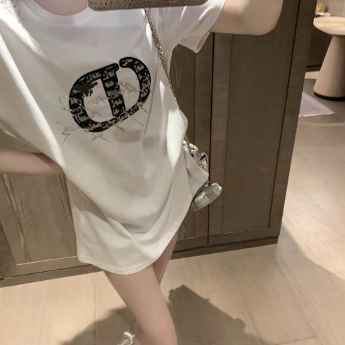 Dior CD Logo Bee Sequin T-Shirt