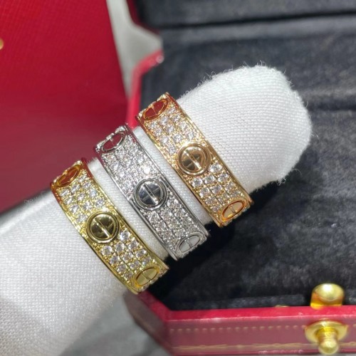 Cartier Pave Diamond Love Ring