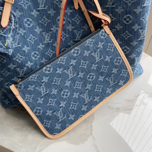 Louis Vuitton CarryAll MM Denim Blue