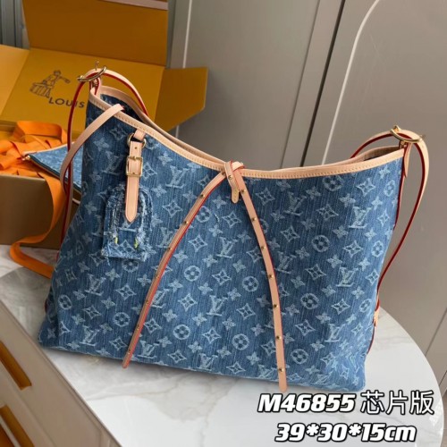 Louis Vuitton CarryAll MM Denim Blue