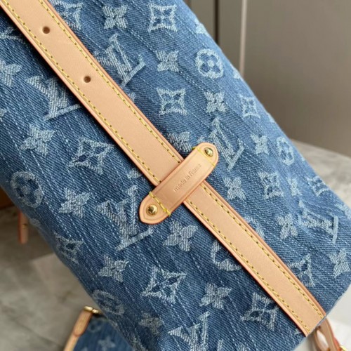 Louis Vuitton CarryAll MM Denim Blue