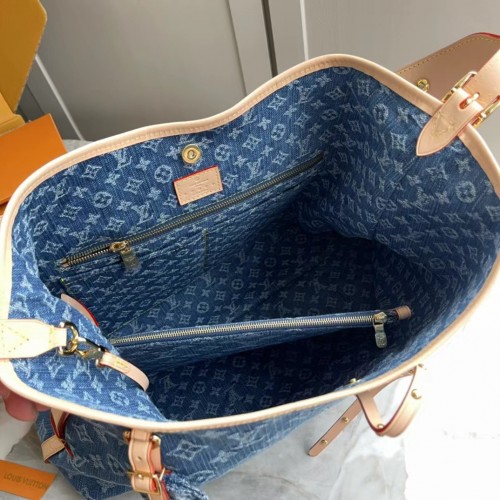 Louis Vuitton CarryAll MM Denim Blue